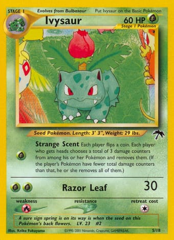 Ivysaur Southern Islands Pokemon Card