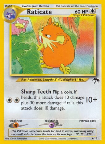 Raticate Southern Islands Pokemon Card