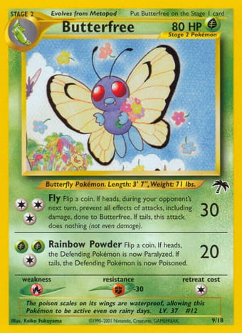Butterfree Southern Islands Pokemon Card