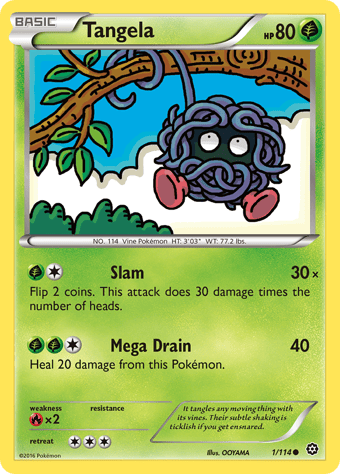 Tangela Steam Siege Pokemon Card
