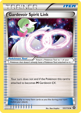 Gardevoir Spirit Link Steam Siege Pokemon Card