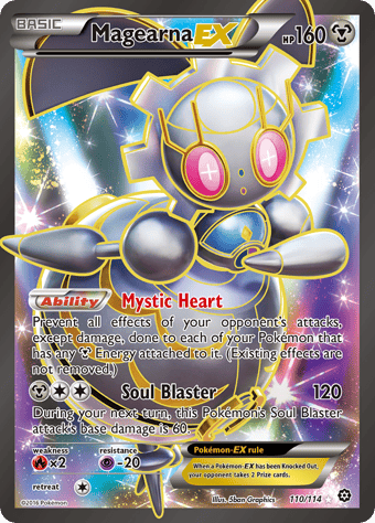 Magearna-EX Steam Siege Pokemon Card