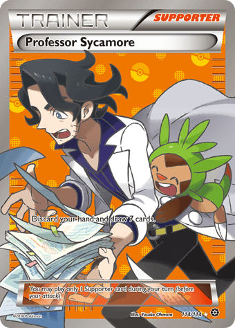 Professor Sycamore Steam Siege Pokemon Card