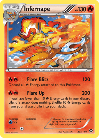 Infernape Steam Siege Pokemon Card