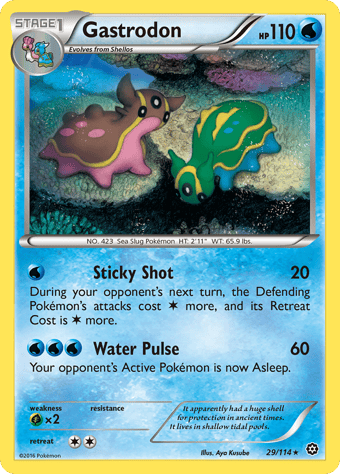 Gastrodon Steam Siege Pokemon Card