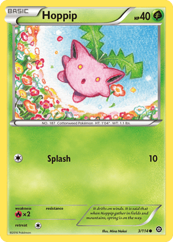 Hoppip Steam Siege Pokemon Card