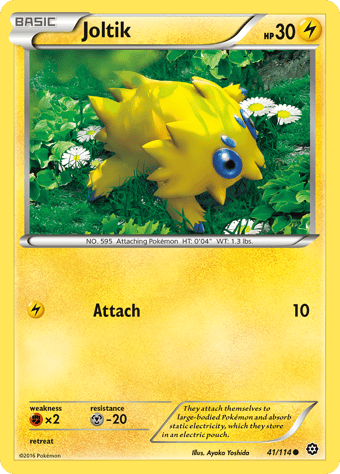 Joltik Steam Siege Pokemon Card
