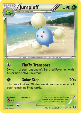 Jumpluff Steam Siege Pokemon Card