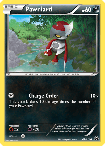 Pawniard Steam Siege Pokemon Card