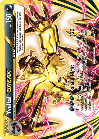 Yveltal BREAK Steam Siege Pokemon Card