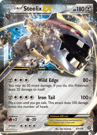 Steelix-EX Steam Siege Pokemon Card