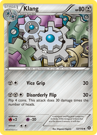 Klang Steam Siege Pokemon Card