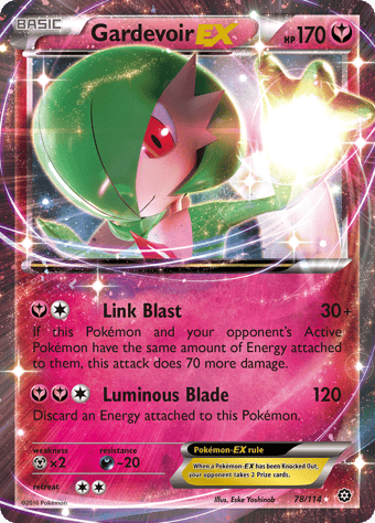 Gardevoir-EX Steam Siege Pokemon Card