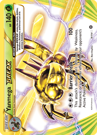 Yanmega BREAK Steam Siege Pokemon Card