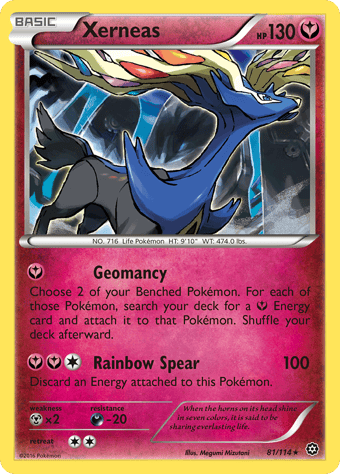 Xerneas Steam Siege Pokemon Card