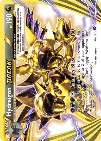Hydreigon BREAK Steam Siege Pokemon Card