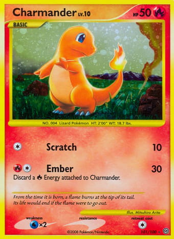 Charmander Stormfront Pokemon Card