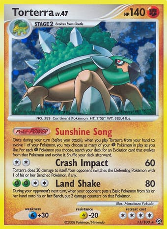 Torterra Stormfront Pokemon Card
