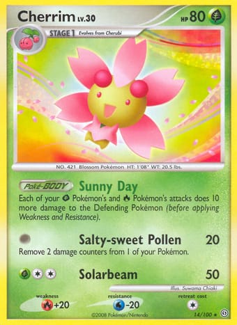 Cherrim Stormfront Pokemon Card