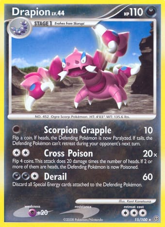 Drapion Stormfront Pokemon Card