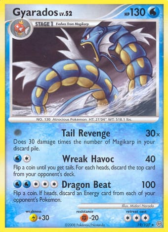 Gyarados Stormfront Pokemon Card