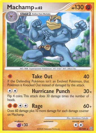 Machamp Stormfront Pokemon Card