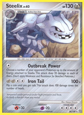Steelix Stormfront Pokemon Card