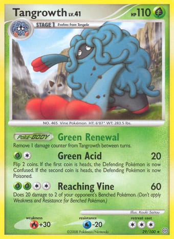 Tangrowth Stormfront Pokemon Card