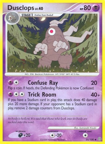 Dusclops Stormfront Pokemon Card