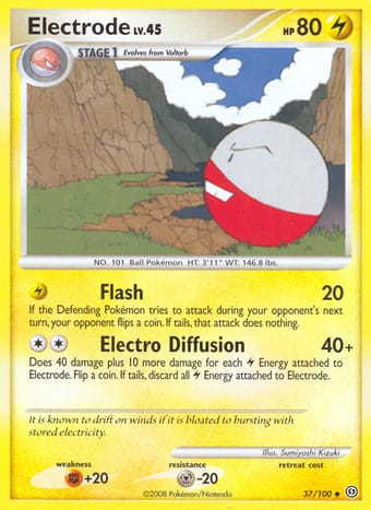 Electrode Stormfront Pokemon Card