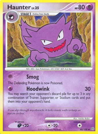 Haunter Stormfront Pokemon Card