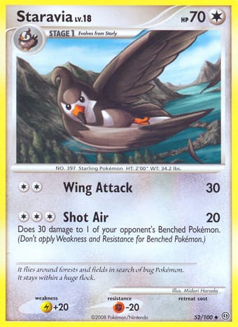 Staravia Stormfront Pokemon Card