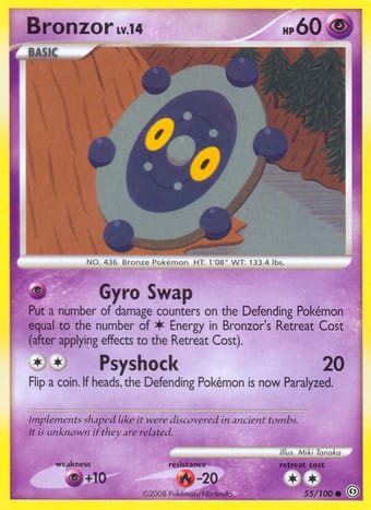 Bronzor Stormfront Pokemon Card