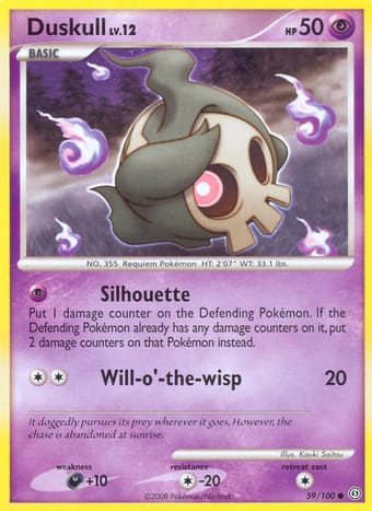 Duskull Stormfront Pokemon Card