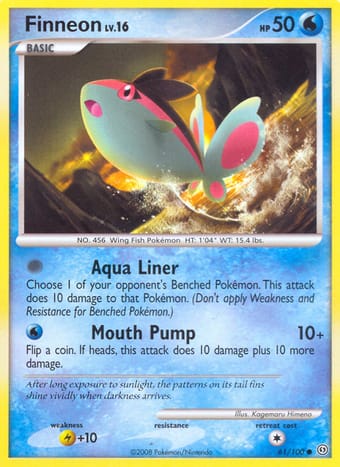 Finneon Stormfront Pokemon Card