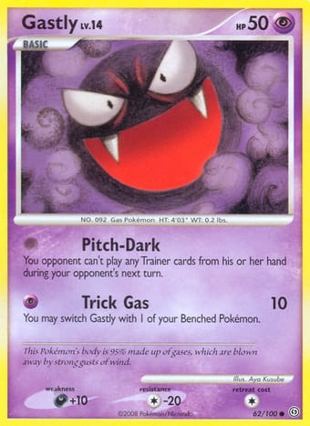 Gastly Stormfront Pokemon Card