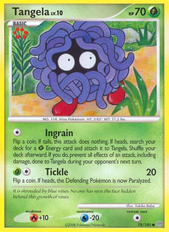 Tangela Stormfront Pokemon Card