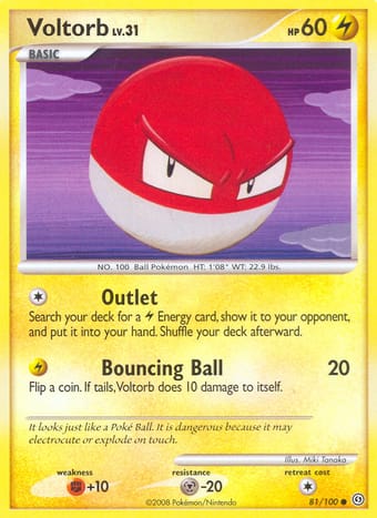 Voltorb Stormfront Pokemon Card