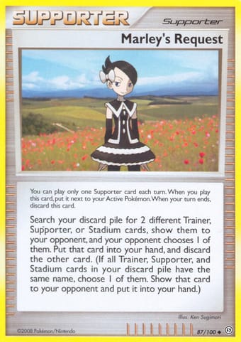 Marley's Request Stormfront Pokemon Card