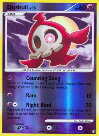 Duskull Stormfront Pokemon Card