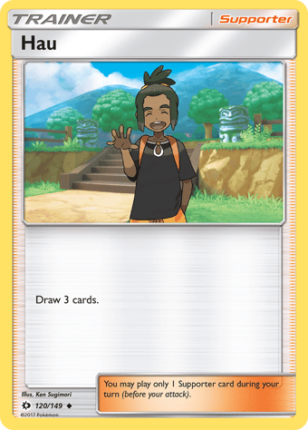 Hau Sun & Moon Pokemon Card