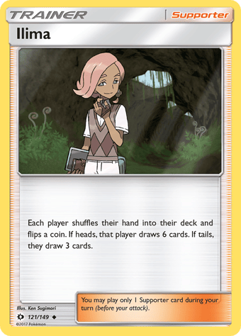 Ilima Sun & Moon Pokemon Card