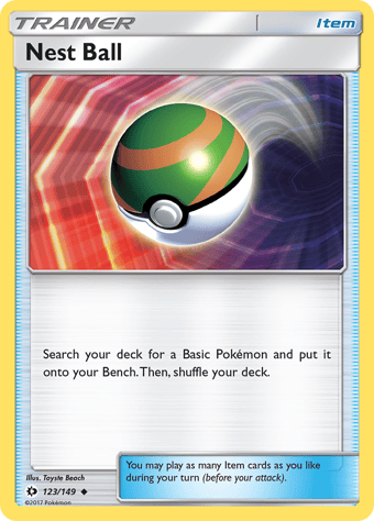 Nest Ball Sun & Moon Pokemon Card