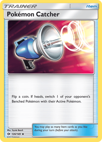 Pokemon Catcher Sun & Moon Pokemon Card
