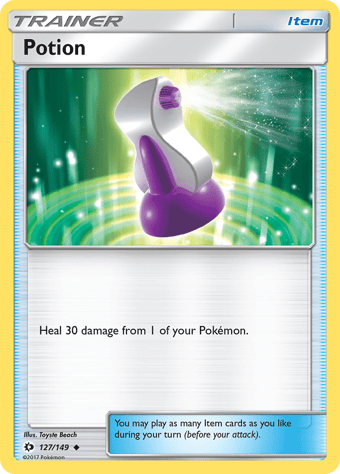 Potion Sun & Moon Pokemon Card