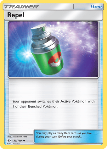 Repel Sun & Moon Pokemon Card