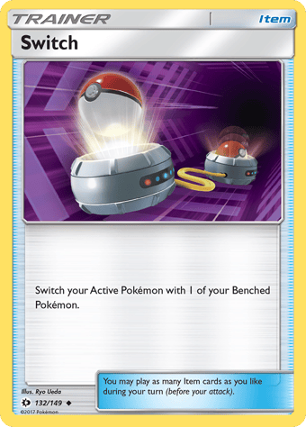 Switch Sun & Moon Pokemon Card