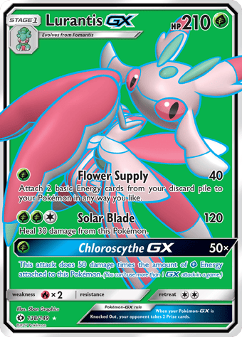 Lurantis-GX Sun & Moon Pokemon Card