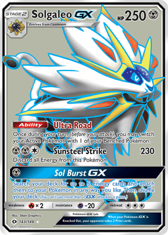 Solgaleo-GX Sun & Moon Pokemon Card