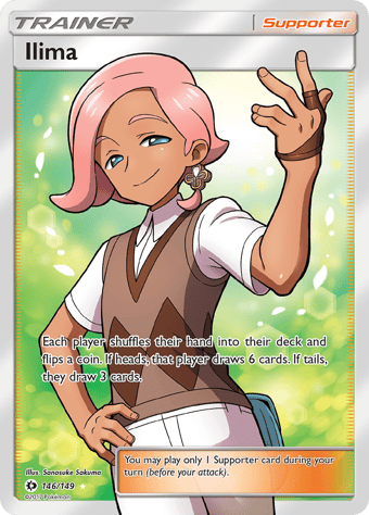Ilima Sun & Moon Pokemon Card